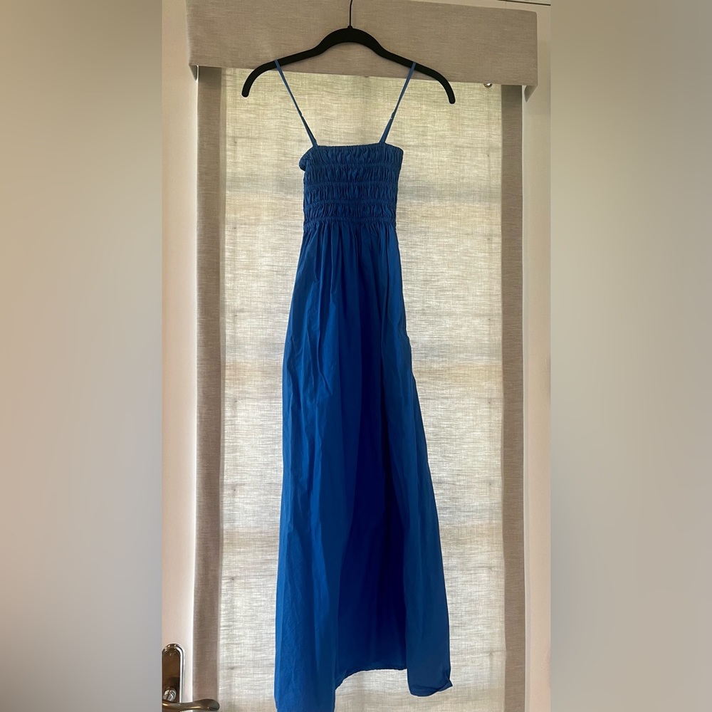 Faithfully The Brand - blue smocked summer dress XS.